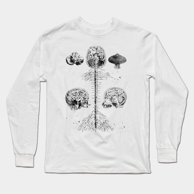 Brain and spine Long Sleeve T-Shirt by erzebeth